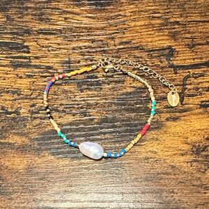 Plunder Petite Gold Beaded with Freshwater Pearl - Multicolor Accent Beads